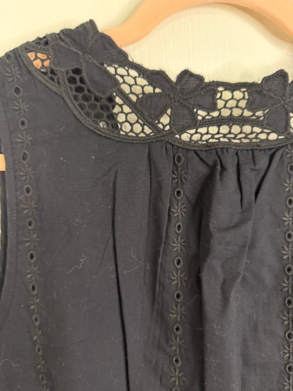 NWOT Rails Lorina Cotton Maxi Dress- Black- S- Eyelet- MSRP $288 - Picture 11 of 16